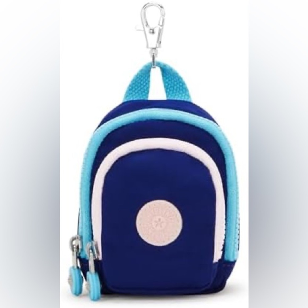 NWT - Kipling Mini Seoul Key Charm in Solar Navy